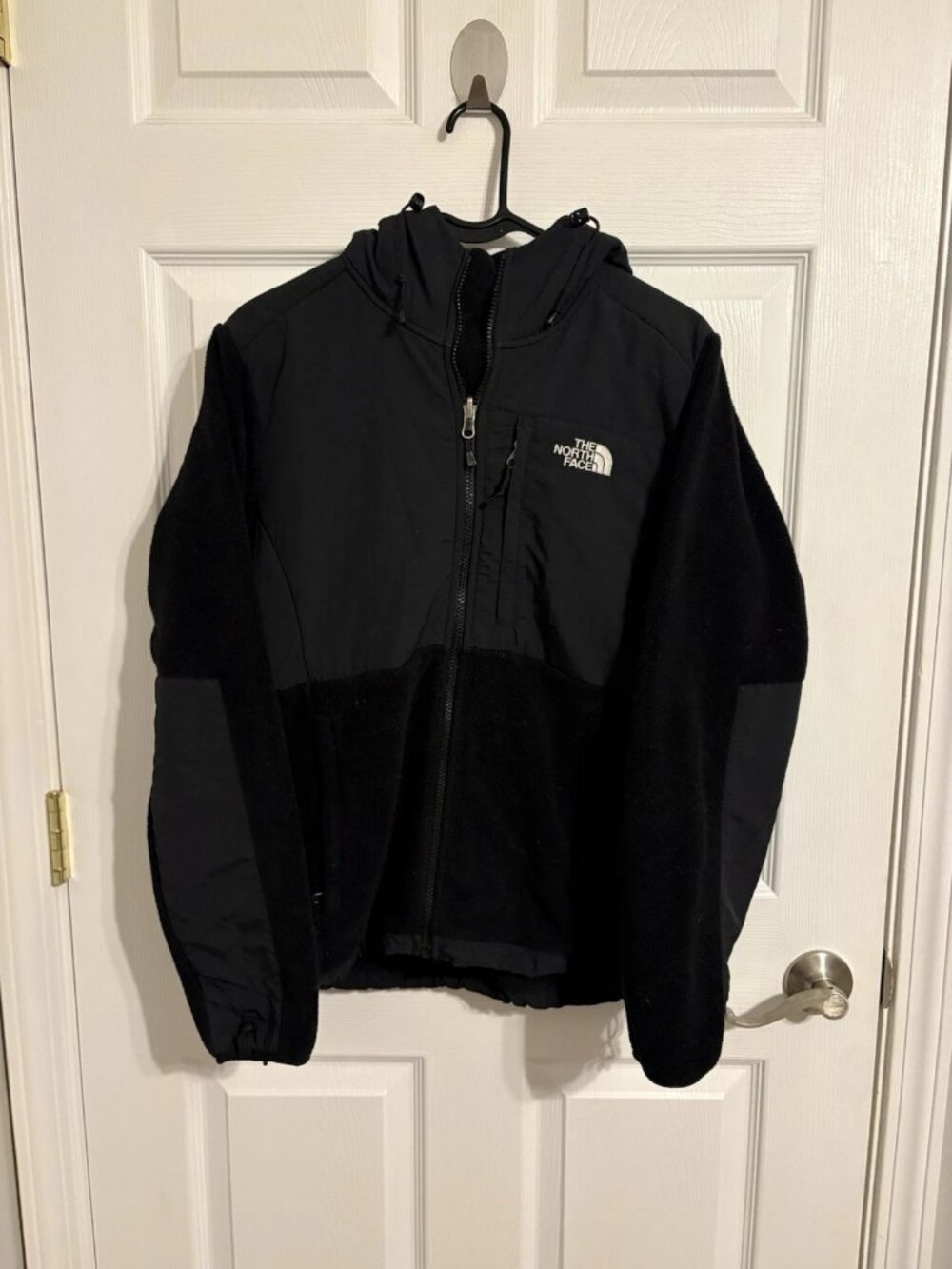 The North Face Denali Hoodie Jacket Womens M Black